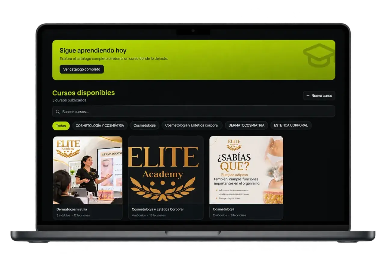 Plataforma Elaces en computadora
