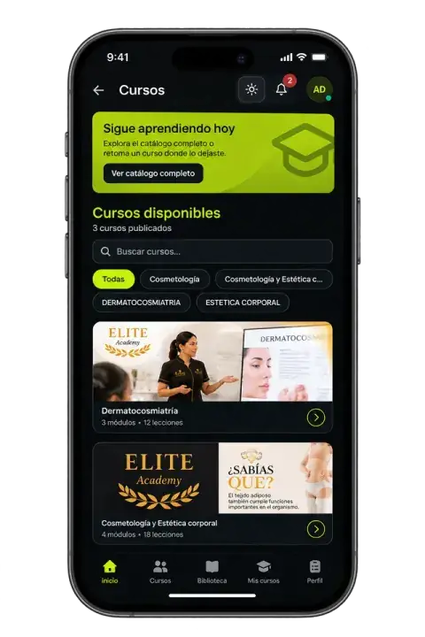 Plataforma Elaces en celular